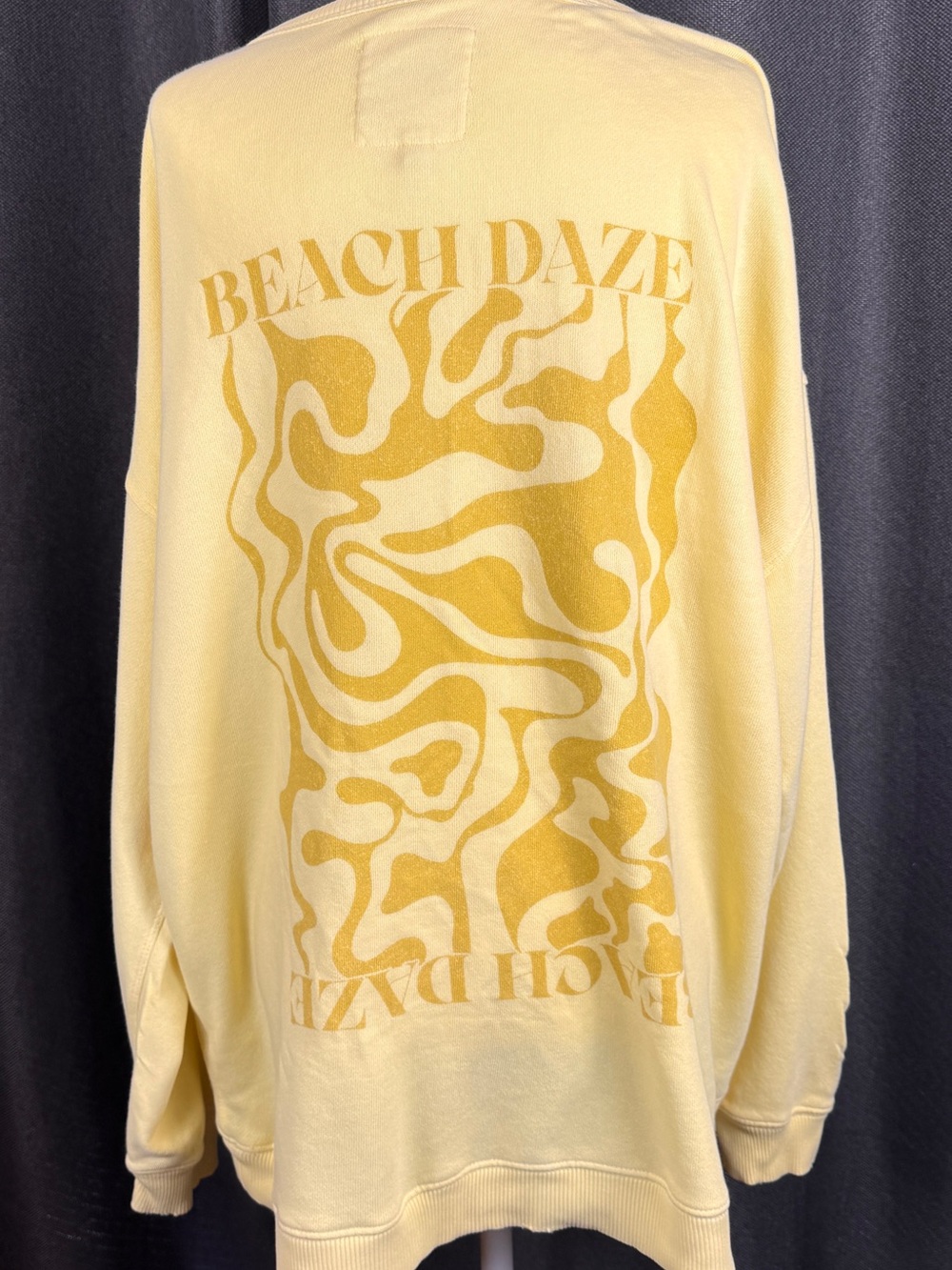aerie Sunny Yellow Scoop-Neck Women's Sweatshirt - Picture 5 of 9